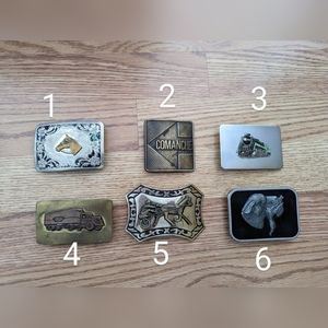 Vintage belt buckles